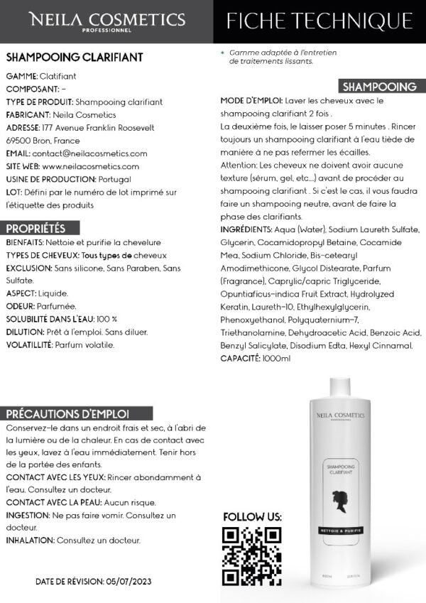 Shampoing clarifiant 1000 ML – Image 2