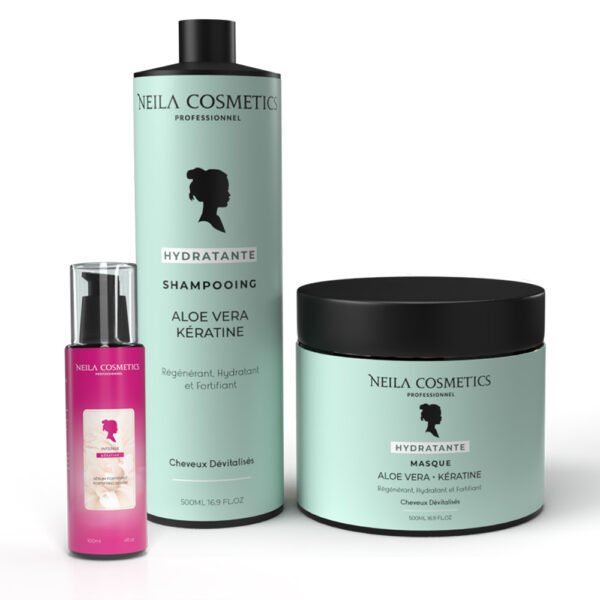Trio Shampoing Masque Sérum Aloe Vera