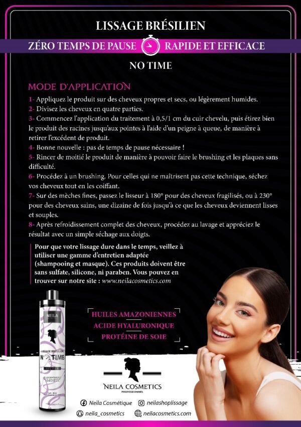 Lissage brésilien No Time Silver 250 ml – Image 2