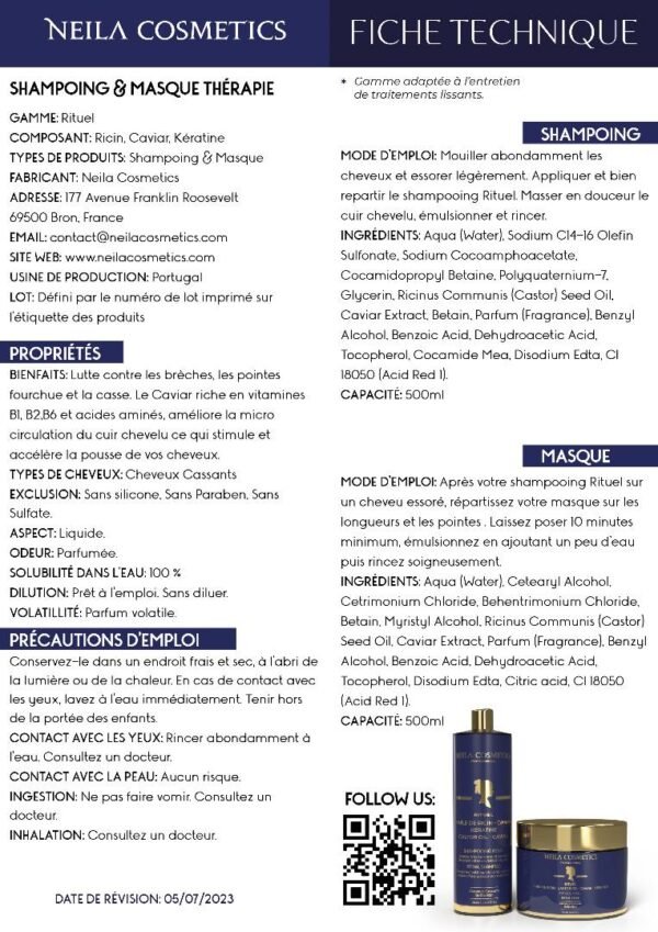 Gamme  Ricin-Caviar & Kératine avec sérum kératine – Image 4